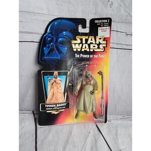 Star Wars Tusken Raider Power Of The Force Red Card Kenner 1996 New Read